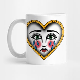 Crying heart Mug